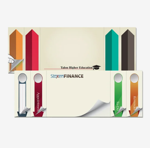 Set Personalizzato di Segnapagina Adesivi e Blocchetti Adesivi 50 Fogli 8x3 Pollici Omaggio Promozionale Cancelleria per Ufficio - Product Image 1