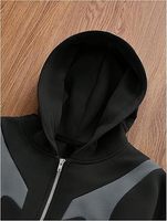 Personnalisé Couple Double -cap Zipper Jacket Cardigan Hoodies American High Street Hip-hop Cross Patchwork Hoodies