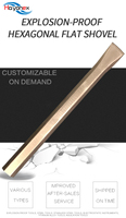 Ciseau plat hexagonal en bronze d'aluminium, qualité industrielle, anti-étincelles, outil antidéflagrant pour la découpe des métaux / l'élimination de la rouille