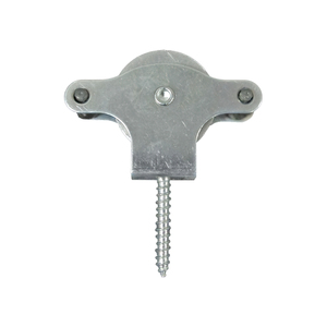 Puleggia per stendibiancheria Wolfpack zincata 40 mm. Puleggia Metallica con Vite a Coda - Product Image 1