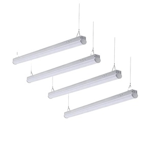 Éclairage linéaire 4 pieds blanc SMD LED 5000K lumière du jour pour bureau, commerce, entrepôt, IP20, 50000 heures, 110Lm/W, AC220V - Product Image 1
