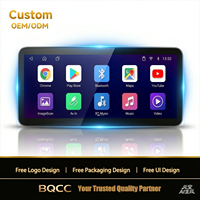 Autoradio Android BQCC 12,3 pouces avec Carplay, écran partagé, lecteur multimédia pour tableau de bord, pour Mercedes Benz Classe C GLC 2015-2018 NTG5.0