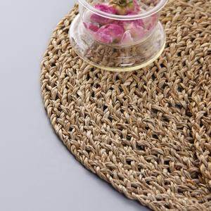 CD015 tovaglietta per piatti Vintage erba di <span class=keywords><strong>mare</strong></span> vaso di fiori Pad per maglieria a mano cuscino da campeggio tappetino da tavolo in <span class=keywords><strong>paglia</strong></span> - Product Image 2