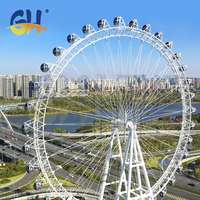 Grand équipement d'amusement extérieur de grande roue de 75m