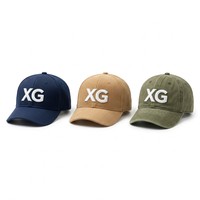 Gorra de Béisbol Deportiva Personalizable de 5 Paneles en Algodón Oxford Beige para Hombre y Mujer, con Visera Curva y Diseño de Equipo Bordado Plano