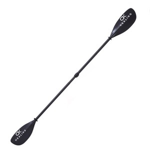 Pagaie de kayak pliable en fibre de carbone à 4 sections, noire, 2,1 m, pour loisirs - Product Image 2