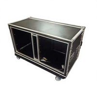 Boîtier de rack 12U personnalisé à double amortissement, Flight case robuste et antichoc