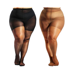Collant da Donna Taglia Grande 20D, Senza Cuciture, Ultra Sottili, a Vita Alta, Traspiranti, Sostenibili, per l'Estate - Product Image 4