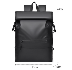 Fashionable Large Capacity Rollup Rucksack Zipper Closure Sports <strong>Backpack</strong> <strong>Laptop</strong> <strong>Bag</strong> for School Student and Business - Product Image 3
