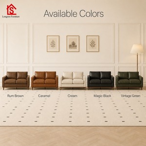 Divano in Vera Pelle <span class=keywords><strong>Design</strong></span> <span class=keywords><strong>Moderno</strong></span> Minimalista con Cuscini ad Alta Resilienza e Struttura Resistente per <span class=keywords><strong>Soggiorno</strong></span>, Appartamento, Hotel - Product Image 6
