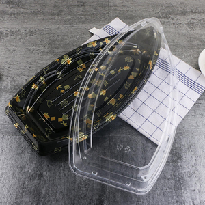 <span class=keywords><strong>Plateau</strong></span> à sushi extra-large Huafeng HF-7104 - Couvercle anti-buée pour sashimi et plateaux <span class=keywords><strong>de</strong></span> fruits <span class=keywords><strong>de</strong></span> <span class=keywords><strong>mer</strong></span> à <span class=keywords><strong>emporter</strong></span> - Product Image 4