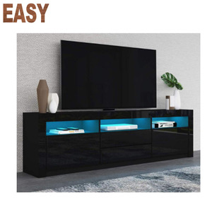 New Design Modern Simple UV High Gloss <strong>TV</strong> Stand LED Light <strong>TV</strong> <strong>Wall</strong> <strong>Cabinet</strong> Wood <strong>TV</strong> <strong>Cabinet</strong> - Product Image 2