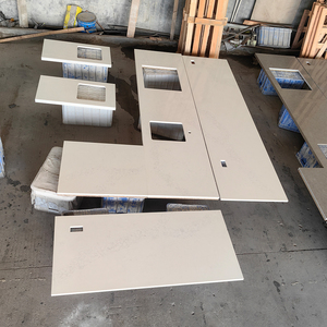 Factory Wholesale Modern Design White Quartz Polished Countertops OEM/ODM Calacatta 5046 Nuvo 20mm <b>Artificial</b> <b>Stone</b> Kitchen - Product Image 1