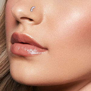 ASTM F136 <span class=keywords><strong>Titanium</strong></span> 5 warna-warni Marquise CZ tatahan Labret hidung Stud Tragus Helix anting tulang rawan tubuh wanita perhiasan tindik - Product Image 2