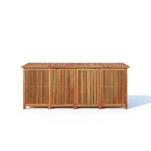 Caja de Almacenamiento para Patio de Madera Maciza de Acacia, 78.7x31.5x29.5 Pulgadas, Accesorio Duradero para Muebles de Exterior - Product Image 1