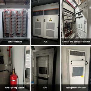 Pin thương mại năng lượng Hệ thống lưu trữ 500kw 1mwh 1mW 2mwh siêu tụ điện ESS LiFePO4 pin với chất lỏng làm mát - Product Image 3
