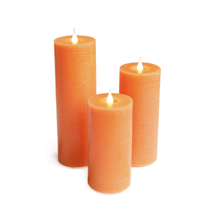 Juego de 3 Velas LED 3D con Control Remoto, Funciona con Pilas, Velas de Cera de Parafina sin Llama, Decoración del Hogar, Bodas, Cumpleaños - Product Image 1