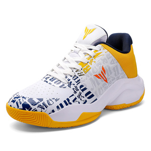 Ingrosso MOQ 1 <span class=keywords><strong>Scarpe</strong></span> da Basket da Uomo Sportive Casual Professionali a Collo Alto Antiscivolo <span class=keywords><strong>Ammortizzate</strong></span> per Palestra Campo <span class=keywords><strong>Fitness</strong></span> e Tennis - Product Image 2