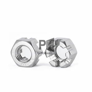 Antióxido <span class=keywords><strong>de</strong></span> acero inoxidable GB6178 304/316, cabeza hexagonal <span class=keywords><strong>de</strong></span> bloqueo redondo ranurado, tuerca <span class=keywords><strong>de</strong></span> corona <span class=keywords><strong>de</strong></span> <span class=keywords><strong>Castillo</strong></span> ranurada hexagonal, tuercas ranuradas - Product Image 6