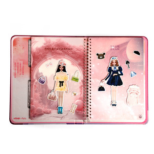 สติ๊กเกอร์แม่เหล็กแต่งตัวสำหรับเด็กผู้หญิง ดีไซน์แฟชั่นเจ้าหญิง ของเล่นแม่เหล็กนุ่ม ชุดตัวต่อเสริมสวย วัสดุพลาสติกในประเทศ - Product Image 1