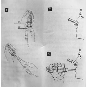 Pelatih pernapasan latihan napas paru-paru untuk otot meningkatkan dengan corong dapat disesuaikan pabrik kebugaran Respirator - Product Image 5