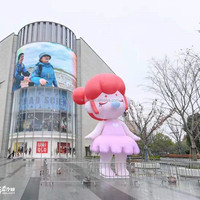 Fille gonflable personnalisée une femme élégante souffle des bulles poupée dessin animé mascotte fille personnage publicité modèle de fille gonflable