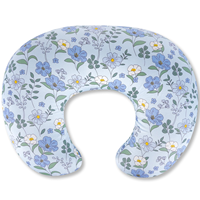 Oreiller d'allaitement pour bébé avec housse en coton lavable en machine, coussin de soutien pour l'alimentation du bébé pour maman, allaitement plus facile