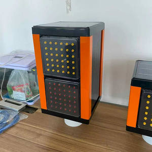 Feux de circulation solaires jaunes clignotants, feux antibrouillard pour intersections à grande vitesse - Product Image 2