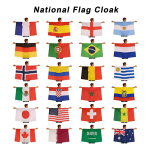 Sciarpa e Polsino da <span class=keywords><strong>Calcio</strong></span> Leggeri e Traspiranti di Alta Qualità con Bandiera Nazionale per Tifosi di Tornei Sportivi, Asciugatura Rapida - Product Image 5