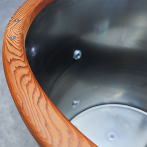 Precio bajo de fábrica Revestimiento de acero inoxidable Individuales Bañera de inmersión fría <span class=keywords><strong>con</strong></span> Carcasa de madera de plástico negro - Product Image 6