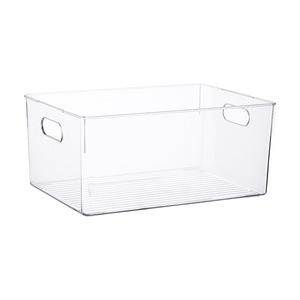 Transparent A4 Book <b>Storage</b> Box Desktop Organizer Rectangle Office <b>Storage</b> <b>Basket</b> For Books And Stationery - Product Image 5