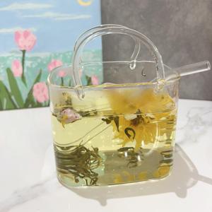 Gobelet en verre transparent créatif de 26 oz avec paille pour les boissons à emporter, gobelet à jus INS, tasse en verre - Product Image 5
