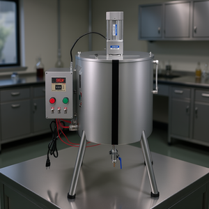 Máquina de Calentamiento, Mezcla y Llenado Eléctrica Semiautomática de 30L para Lápiz Labial, Esmalte de Uñas, Cera, Bebidas y Cosméticos, Modelo con Agitador - Product Image 2