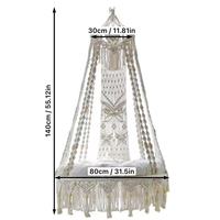 Chaise suspendue en macramé grande taille, très vendue, forte capacité de charge, application multi-scénarios pour une utilisation intérieure et extérieure, moderne pour la chambre à coucher