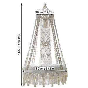 Chaise suspendue en macramé grande taille, très vendue, forte capacité de charge, application multi-scénarios pour une utilisation intérieure et extérieure, moderne pour la chambre à coucher - Product Image 2
