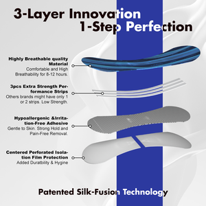 Toppa per naso Non tessuto Extra resistente all'ingrosso sollievo istantaneo dalla congestione nasale strisce nasali per respirare meglio - Product Image 3
