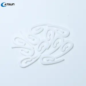 customization White 1.2cm White S Plastic Curtain Hooks For Window Drapes Head Tape & Ring