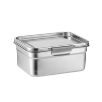 Boîte à bento en acier inoxydable 304 de qualité supérieure, étanche, grande capacité, isotherme, pour le stockage des aliments et la préservation de la fraîcheur