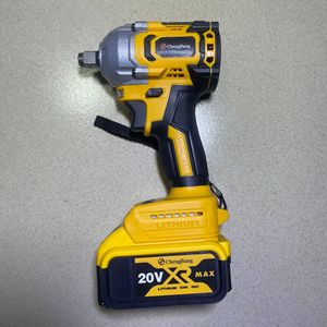 <b>Power</b> <b>Tool</b> Kits Hammer Portable Impact Drill Brushless Angle Cordless Wrench 4pcs Combination <b>Tool</b> Set Yellow - Product Image 2
