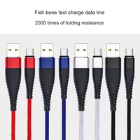 Cable USB de Carga Rápida de 2.4A para iPhone Origin, 1m 2m 3m, Cable Trenzado Resistente para Teléfono Móvil, Cable de Carga de Datos