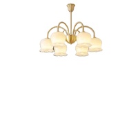Lustre moderne en cuivre de luxe, éclairage de plafond nordique pour salon, chambre à coucher avec hauteur réglable, éclairage de cuisine