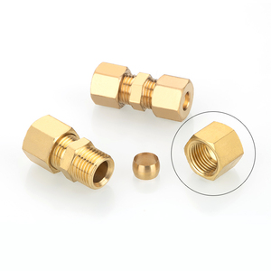 Dày Tường Chất Lượng Cao <span class=keywords><strong>Brass</strong></span> Ferrule Nut Cho Nén Phụ Kiện - Product Image 2