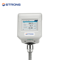 Débitmètre numérique thermique en acier inoxydable pour gaz et air, affichage LCD OEM, mesure de l'azote, du dioxyde de carbone, de l'oxygène, etc. Insertable