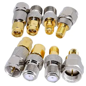 Approvisionnement d'usine F type mâle femelle à SMA femelle mâle RP polarité inverse SMA femelle mâle RF coaxial adaptateur convertisseur