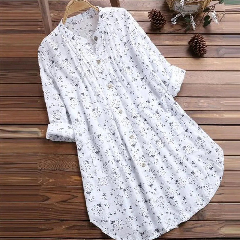Hot Selling Church Clothing Sleeve Crop Tops Long Shirts Cotton Luxury Clothing Women for Wholesales Shirt / Blouse Casual Woven
