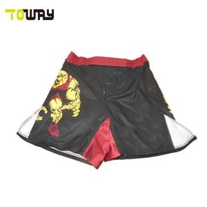 Shorts MMA pour hommes BETHERIVAL avec logo personnalisé, design rose, vente en gros - 100% polyester, couleurs et designs personnalisés - Product Image 5