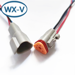 Arnés de cables estándar de 3 núcleos, conectores de acoplamiento macho y hembra, arnés de cables de conector resistente al agua de 12mm, <span class=keywords><strong>Pl</strong></span>, 1 unidad, 2 unidades - Product Image 5