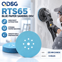 Disque abrasif céramique RTS65 225 mm anti-colmatage à coupe rapide pour la préparation des surfaces de sablage de cloisons sèches professionnelles en construction