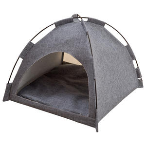 Tenda anak anjing kanvas yang dibongkar dan dicuci musim panas dilipat tempat tidur kucing nyaman portabel untuk hewan peliharaan kecil rumah anjing luar ruangan - Product Image 6