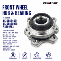 Roulement de roue OE 31206864571 et 31206890070 et WA590782 pour BMW X5 2019-2023, pièce de rechange avant à cannelures